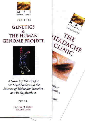 Pamphlets for MBI seminars & tutorials can be downloaded